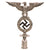 Original German WWII NSDAP First Pattern Plated Brass Flag Pole Finial with RZM M3/40 Marked Socket Original Items