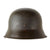 Original German WWII Heer Army Single Decal M42 Steel Helmet with 1940 Dated 58cm Liner and Repaired Chinstrap, Stamped ET66, Lot No. 2432