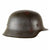 Original German WWII Heer Army Single Decal M42 Steel Helmet with 1940 Dated 58cm Liner and Repaired Chinstrap, Stamped ET66, Lot No. 2432