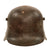 Original Imperial German WWI M16 Stahlhelm Steel Helmet Shell with Broken Leather Liner - Marked ET66 Original Items