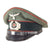Original German WWII Heer Army Artillery EM/NCO Schirmmütze Visor Crush Cap, Size 57, Dual Period Maker Marks