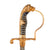 Original German WWII Heer Blücher Pattern Field Marshal Series Lion Head Officer Sword by Carl Eickhorn with Scabbard