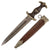 Original German WWII Partially Ground Ernst Röhm Inscription SA Dagger by Paul F. Dick of Esslingen with Scabbard, Sw Group Mark