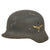 Original German WWII Luftwaffe Single Decal M40 Steel Helmet with Relic Size 59 Liner, Stamped Q66 Original Items