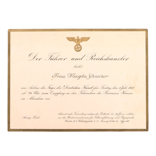 DRAFT Original German WWII Der Führer Adolf Munich Office December 1940 Christmas and New Years Card - 7 5/8" x 4 3/4" (Copy) Original Items