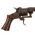 Original French Lefaucheux 7mm Pinfire Pocket Revolver, Serial No. LF1805, with Period Leather Holster Original Items