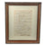 Original Italian Pre-WWII Framed Benito Mussolini & King Victor Emmanuel III Signed Military Promotion & Disciplinary Decree Document with PSA Authentication - Dated 1928 - 19 ⅛ x 23 ¼” Original Items