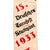 Original German Pre-WWII 15th German Gymnastics Festival Stuttgart 1933 Embroidered Double-Sided Banner, 26 1/2" x 5" Original Items