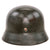 Original German WWII Heer Army Named Single Decal M40 Steel Helmet with 55cm Liner and Chinstrap, Stamped ET62 Original Items