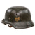 Original German WWII Heer Army Named Single Decal M40 Steel Helmet with 55cm Liner and Chinstrap, Stamped ET62 Original Items