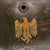 Original German WWII Heer Army Named Single Decal M40 Steel Helmet with 55cm Liner and Chinstrap, Stamped ET62 Original Items