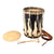Original German WWII DJ Deutsches Jungvolk Junior National Youth Organization 14" Wooden Landsknecht Formation Field Drum with Drumsticks, Leather Carry Strap and Replacement Ropes