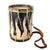 Original German WWII DJ Deutsches Jungvolk Junior National Youth Organization 14" Wooden Landsknecht Formation Field Drum with Drumsticks, Leather Carry Strap and Replacement Ropes