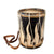 Original German WWII DJ Deutsches Jungvolk Junior National Youth Organization 14" Wooden Landsknecht Formation Field Drum with Drumsticks, Leather Carry Strap and Replacement Ropes