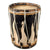 Original German WWII DJ Deutsches Jungvolk Junior National Youth Organization 14" Wooden Landsknecht Formation Field Drum with Drumsticks, Leather Carry Strap and Replacement Ropes