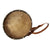 Original German WWII DJ Deutsches Jungvolk Junior National Youth Organization 14" Wooden Landsknecht Formation Field Drum with Drumsticks, Leather Carry Strap and Replacement Ropes