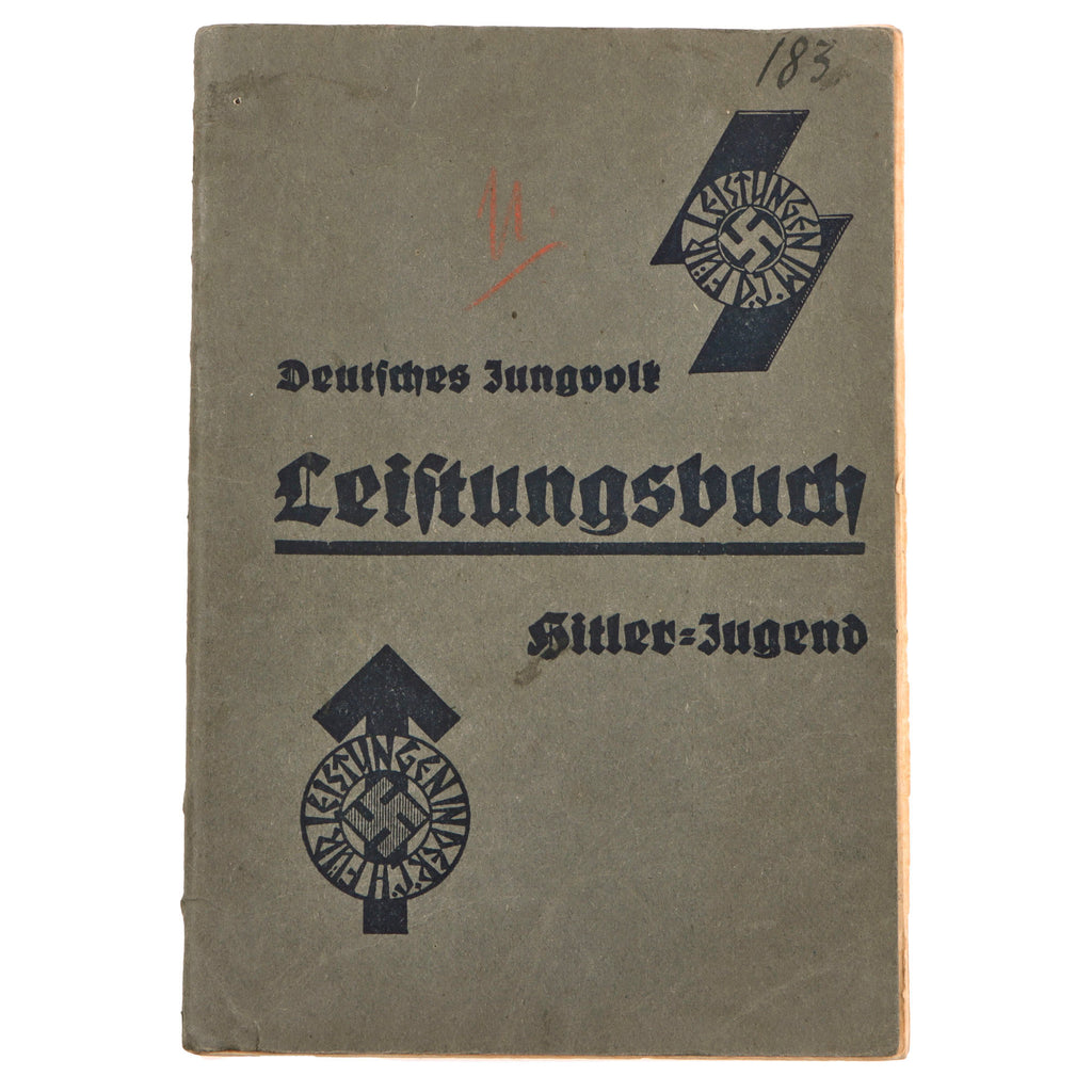 Original German WWII HJ Adult Leader Willi Eichhoff Document Grouping with Führerausweis, Leistungsbuch & Heer Evaluation – Bann 183 Herford