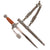 Original WWII German 2nd Model Luftwaffe Dagger by Carl Eickhorn of Solingen with Scabbard, Belt Hanger, and Portepee Original Items