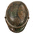Original Imperial German WWI Named Panel Camouflage M16 Stahlhelm Helmet with Shrapnel Damage Through Visor - Rare Maker K64