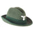 Original German WWII National Forestry Service Deutscher Schützenhut Felt Hunting Hat by Meyer & Römer of Frankfurt with Plume, Measured Size 56cm