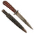 Original German WWII Bakelite Handle Trench Fighting Knife by PUMA-Werk with Scabbard - Damaged Original Items