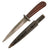 Original German WWII Bakelite Handle Trench Fighting Knife by PUMA-Werk with Scabbard - Damaged Original Items