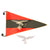 Original German WWII Luftwaffe Flak Artillery Battalion Officer Fahrzeug Stabsflagge Vehicle Staff Pennant with Aluminum Trench Art Eagle, 10 3/8" x 17" Original Items
