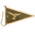 Original German WWII Luftwaffe Officer Rigid Fahrzeug Stabsflagge Vehicle Fender Pennant with Early Eagle, 7 1/2" x 12" Original Items