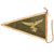Original German WWII Luftwaffe Officer Rigid Fahrzeug Stabsflagge Vehicle Fender Pennant with Early Eagle, 7 1/2" x 12" Original Items