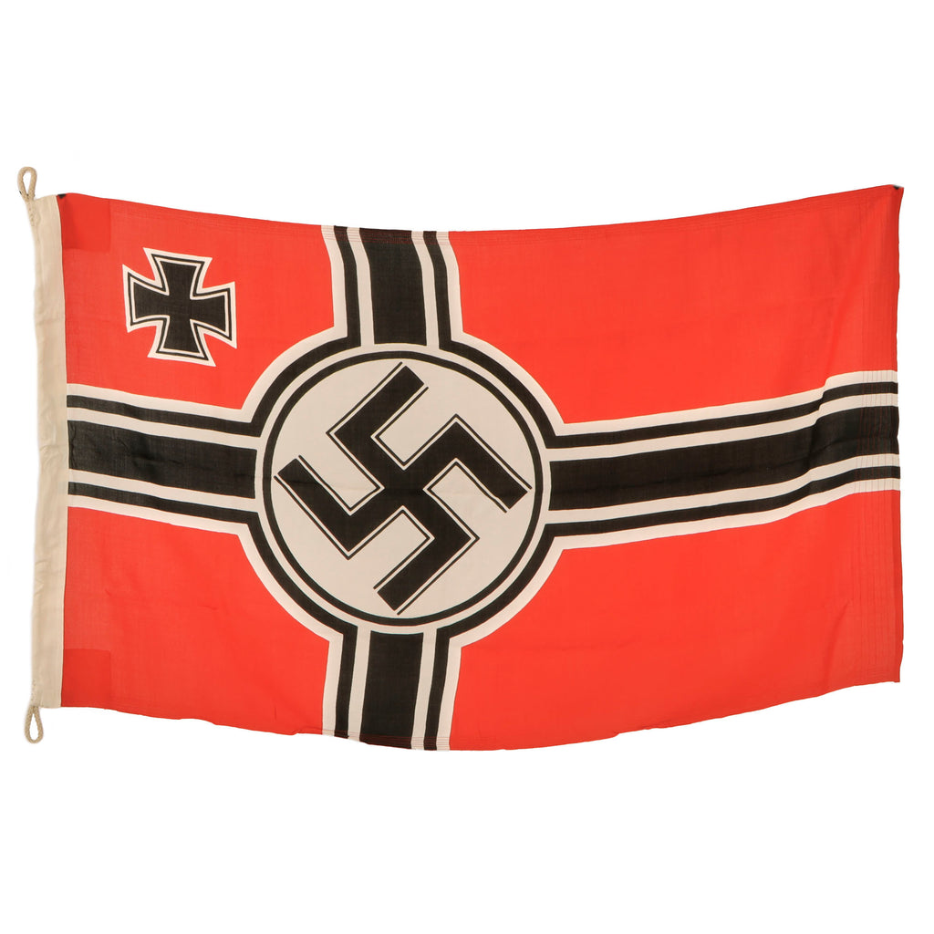 Original German WWII Reichskriegsflagge National War Flag by Lorenz Summa Söhne of Oberkotzau, 80cm x 135cm, Apparently Unissued Original Items