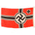 Original German WWII Reichskriegsflagge National War Flag by Lorenz Summa Söhne of Oberkotzau, 80cm x 135cm, Apparently Unissued Original Items
