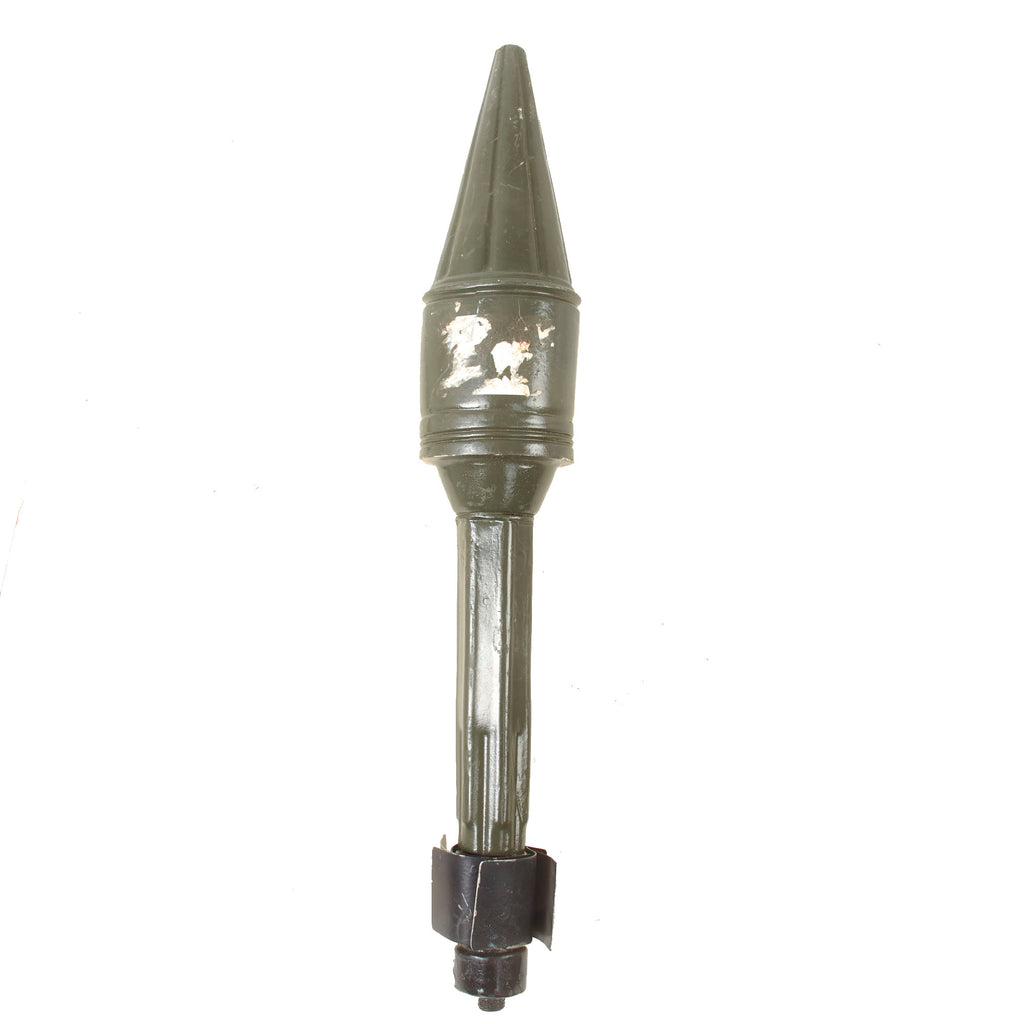 Original U.S. Vietnam War Era Explosive Ordnance Disposal EOD Team Inert RPG-2 Rocket - Resin Construction with Metal Tailfins