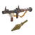 Original Soviet Bulgarian Cold War 1965 Dated RPG-7 Rocket Propelled Grenade Inert Launcher RPG with Partial Chinese Type 69 85mm Rocket for Display