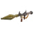 Original Soviet Bulgarian Cold War 1965 Dated RPG-7 Rocket Propelled Grenade Inert Launcher RPG with Partial Chinese Type 69 85mm Rocket for Display