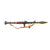 Original Soviet Bulgarian Cold War 1965 Dated RPG-7 Rocket Propelled Grenade Inert Launcher RPG with Partial Chinese Type 69 85mm Rocket for Display