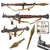 Original Soviet Bulgarian Cold War 1965 Dated RPG-7 Rocket Propelled Grenade Inert Launcher RPG with Partial Chinese Type 69 85mm Rocket for Display
