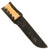Original U.S. WWII Custom Theater-Made Bowie-Style Fighting Knife with Grooved Bone Handle & Shoelace-Bound Sheath