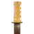 Original U.S. WWII Custom Theater-Made Bowie-Style Fighting Knife with Grooved Bone Handle & Shoelace-Bound Sheath