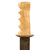 Original U.S. WWII Custom Theater-Made Bowie-Style Fighting Knife with Grooved Bone Handle & Shoelace-Bound Sheath