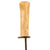 Original U.S. WWII Custom Theater-Made Bowie-Style Fighting Knife with Grooved Bone Handle & Shoelace-Bound Sheath