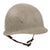Original U.S. WWII Navy Gray-Painted Fixed Bale Front Seam McCord M1 Helmet with Westinghouse Liner