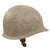 Original U.S. WWII Navy Gray-Painted Fixed Bale Front Seam McCord M1 Helmet with Westinghouse Liner