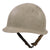 Original U.S. WWII Navy Gray-Painted Fixed Bale Front Seam McCord M1 Helmet with Westinghouse Liner