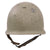 Original U.S. WWII Navy Gray-Painted Fixed Bale Front Seam McCord M1 Helmet with Westinghouse Liner