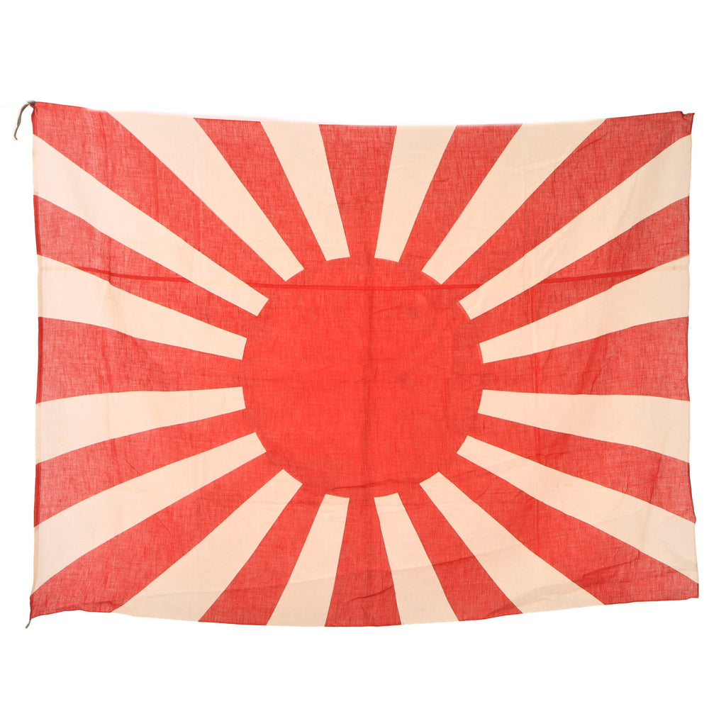 Original Japan WWII Imperial Japanese Army Rising Sun Cotton War Flag - 39 ½ x 51 ½”