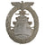 Original German WWII Kriegsmarine High Seas Fleet War Badge – Unmarked Late-War Zinc Construction Original Items