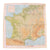 Original U.S. WWII Mark Bando Collection 502nd PIR Officer Hugh “Duke” Roberts Airborne "Zones of France" D-Day Silk Map with Collection Provenance - Dated March 1944 - 22 ½” x 24”
