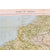 Original U.S. WWII Mark Bando Collection 502nd PIR Officer Hugh “Duke” Roberts Airborne "Zones of France" D-Day Silk Map with Collection Provenance - Dated March 1944 - 22 ½” x 24”