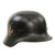 Original German WWII USGI Decorated M40 Steel Helmet Shell with 1940 Dated 56cm M31 Liner, Stamped Q64, Lot No. IN361 Original Items