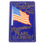 Original WWII U.S. Homefront “Remember Pearl Harbor”Gravel Lettering American Flag Sign